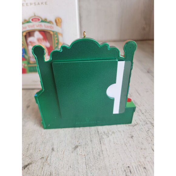 Hallmark are visit with Santa photo frame ornament Xmas - Picture 4 of 5